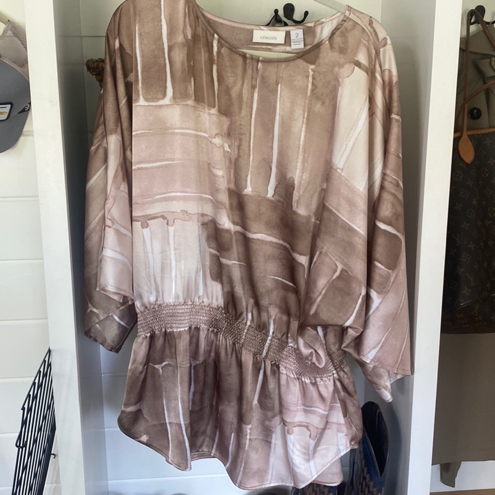 Beautiful pale pink/tan Chicos blouse